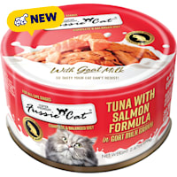 Fussie Cat Premium Tuna w/Salmon in Goat Milk Cat Food