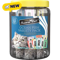 Fussie Cat Ocean Fish Puree (10 Flavors) Cat Food Variety Pack