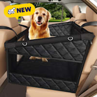 Katziela Quilted Comfort Waterproof Heavy Duty Double Dog Car Seat Cover