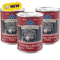 Blue Buffalo Wilderness Salmon & Chicken High-Protein Grain-Free Adult Canned Dog Food