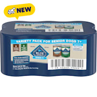 Blue Buffalo Homestyle Recipe for Senior 7+ Dogs Senior 7+ Turkey & Lamb Wet Dog Food Variety Pack
