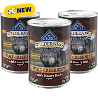 Blue Buffalo Wilderness Wolf Creek Stew High-Protein & Grain-Free Hearty Beef in Gravy Wet Dog Food