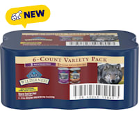 Blue Buffalo Wilderness Beef & Chicken Grill and Wolf Creek Stew Hearty Adult Wet Dog Food Variety Pack