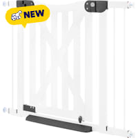 UniPaws 30" H Barn Door Dog Gate with Bottom Kick Plate