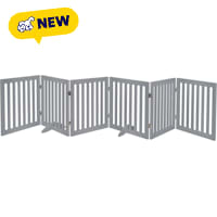 UniPaws 24" H Free Standing Pet Gate with Supporting Feet