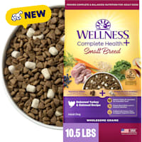 Wellness Complete Health+ Small Breed Deboned Turkey & Oatmeal Recipe with Freeze-Dried Wellbites Adult Dry Dog Food