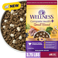 Wellness Complete Health+ Small Breed Turkey & Oatmeal Recipe with Freeze-Dried Wellbites Adult Dry Dog Food