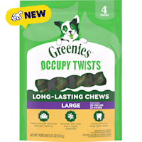 Greenies Occupy Twists Large Size Chicken Flavor Natural Dog Treats