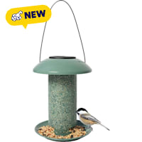 North States Village Collection Sage Solar Lantern Birdfeeder