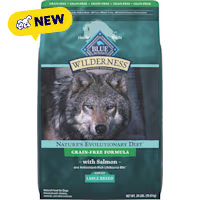 Blue Buffalo Wilderness for Large Breed Adult Dogs, Grain-Free Formula, with Salmon Natural 32% Protein Dry Food