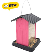 North States Fiesta Pink Hopper Birdfeeder