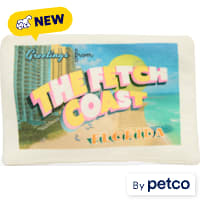 YOULY Fetch Coast Travel Postcard Plush Dog Toy