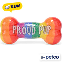 YOULY Proud Pup Rubber Bone Dog Toy