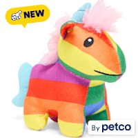 YOULY Pride Rainbow Unicorn Plush Dog Toy