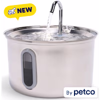 EveryYay 3-Liter Stainless Steel Pet Fountain