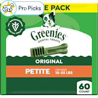 Greenies Original Petite Size Flavor Adult Natural Dental Dog Treats