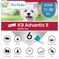 K9 Advantix II Vet-Recommended Flea, Tick & Mosquito Treatment & Prevention for Medium Dogs