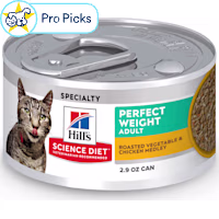 Hill's Science Diet Perfect Weight Roasted Vegetable and Chicken Medley Canned Wet Cat Food