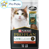 Purina Pro Plan LiveClear Cat Allergen Reducing with Salmon and Rice Adult Dry Cat Food
