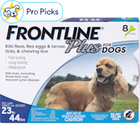 FRONTLINE Plus Flea & Tick Spot Treatment for Medium Breed Dogs 23 - 44 lbs. (Blue)
