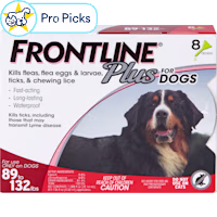 FRONTLINE Plus Flea & Tick Spot Treatment for X-Large Breed Dogs 89 - 132 lbs. (Red)