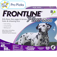 FRONTLINE Plus Flea & Tick Spot Treatment for Large Breed Dogs 45 - 88 lbs. (Purple)