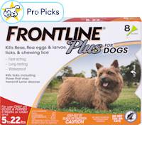 FRONTLINE Plus Flea & Tick Spot Treatment for Small Breed Dogs 5 - 22 lbs. (Orange)