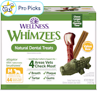 Whimzees Medium Natural Dental Value Box Dog Treats