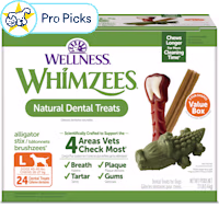Whimzees Large Natural Dental Value Box Dog Treats