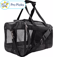 Sherpa Deluxe Black Airline Approved Soft Sided Dog & Cat Carrier