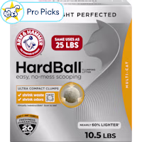 Arm & Hammer Hardball No-Mess Scooping, Clumping, Lightweight Multi-Cat Litter