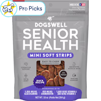 Dogswell Senior Lifestage Duck Mini Soft Strip Dog Treats