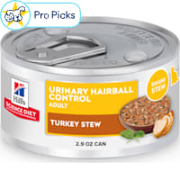 Hill's Science Diet Adult Urinary Hairball Control Turkey & Vegetable Stew Wet Cat Food