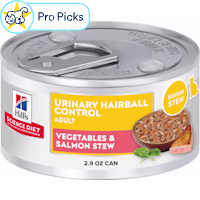 Hill's Science Diet Adult Urinary Hairball Control Vegetable & Salmon Stew Wet Cat Food