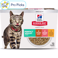 Hill's Science Diet Chicken, Turkey & Salmon Medleys Adult Perfect Weight Wet Cat Food Variety Pack