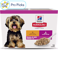 Hill's Science Diet Adult Small & Mini Chicken & Beef Entree Wet Dog Food Variety Pack