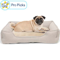 Petco Taupe Bolster Box Dog Bed