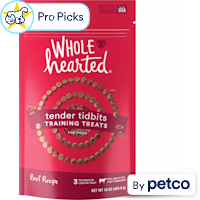 WholeHearted Grain-Free Tender Tidbits Beef Recipe Dog Training Treats