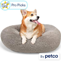 EveryYay FauX Fur Round Cuddler Dog Bed