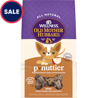 Wellness Old Mother Hubbard Classic P-Nuttier Natural Mini Oven-Baked Biscuits Dog Treats