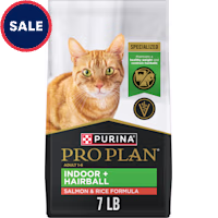 Purina Pro Plan Hairball Management, Salmon and Rice Formula Indoor Cat Food