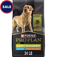 Purina Pro Plan Weight Management Chicken and Rice Formula Large Breed Dry Dog Food