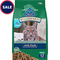 Blue Buffalo Wilderness Nature's Evolutionary Diet High-Protein, Grain-Free Duck Natural Dry Food for Adult Cat