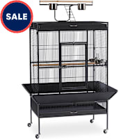 Prevue Pet Products Signature Select Series Wrought Iron Bird Cage in Black