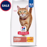 Hill's Science Diet Adult Hairball Control Light Chicken Recipe Dry Cat Food
