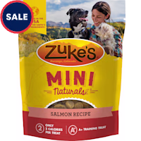 Zuke's Mini Naturals Soft and Chewy with Salmon Recipe Training Dog Treats