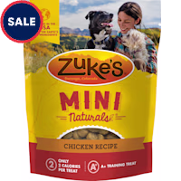 Zuke's Mini Naturals Soft and Chewy Chicken Recipe Training Dog Treats