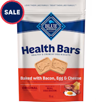 Blue Buffalo Health Bars Oven-Baked with Natural Ingredients Bacon, Egg & Cheese, Crunchy Dog Biscuits