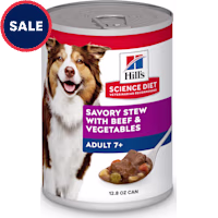 Hill's Science Diet Senior 7+ Savory Stew with Beef & Vegetables Canned Wet Dog Food