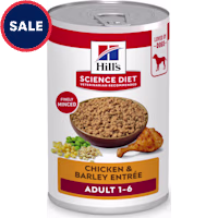 Hill's Science Diet Adult Chicken & Barley Entree Canned Wet Dog Food